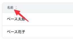 列名の例