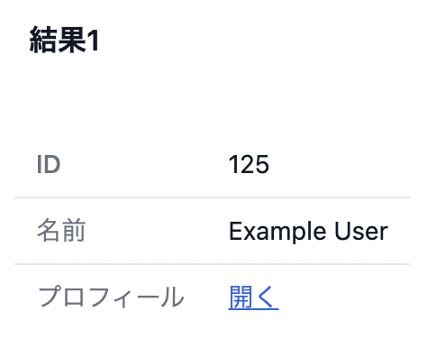 linkToURL関数の使用例の表示結果